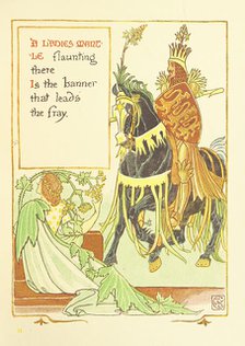 A Ladies Mantle flaunting there Is the banner that leads the fray, 1899.  Creator: Walter Crane.