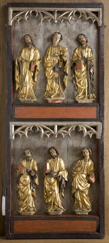 Saint Apostles, Our Lady of Sorrows. Right Wing of the Altar Retable from Stary Zywiec, c1400. Creator: Unknown.