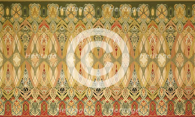 Chicago Stock Exchange Trading Room: Stencil, 1893/94. Creators: Adler & Sullivan, Louis Sullivan.