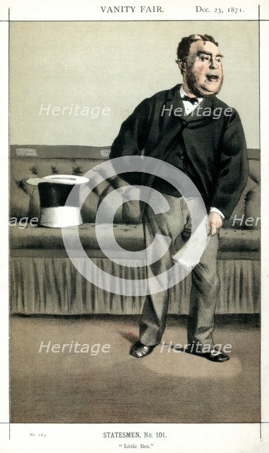 'Little Ben', George Cavendish-Bentinck, British politician, 1871.Artist: Coide