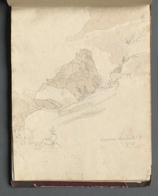 Album with Views of Rome and Surroundings, Landscape Studies, page 33a: "Cervera". Creator: Franz Johann Heinrich Nadorp (German, 1794-1876).