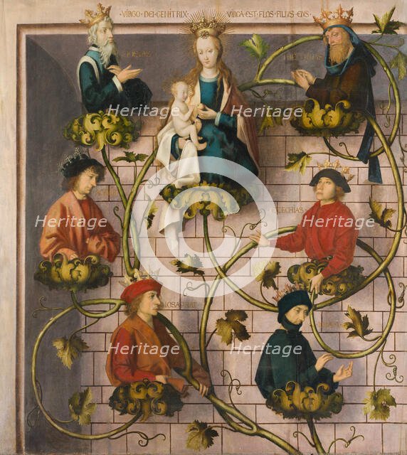 High Altar of the Dominican Church in Frankfurt:
Tree of Jesse, 1501. Creators: Hans Holbein the Elder, Jesus Christ.