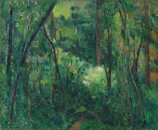 Interior of a forest, ca 1885. Artist: Cézanne, Paul (1839-1906)