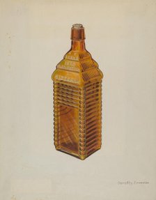 Bitters Bottle, c. 1939. Creator: Dorothy Brennan.