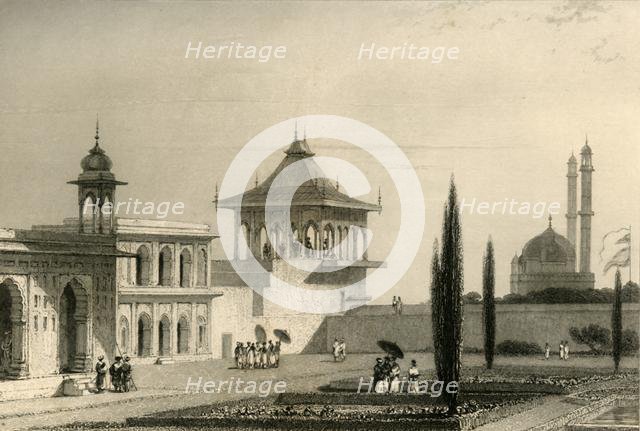 'View in the Garden of the Palace, Lucnon', 1835. Creator: William Daniell.