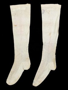 Stockings, British, ca. 1860. Creator: C. Pecker & Sons.