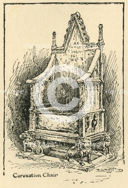 'Coronation Chair', c1897. Creator: Unknown.