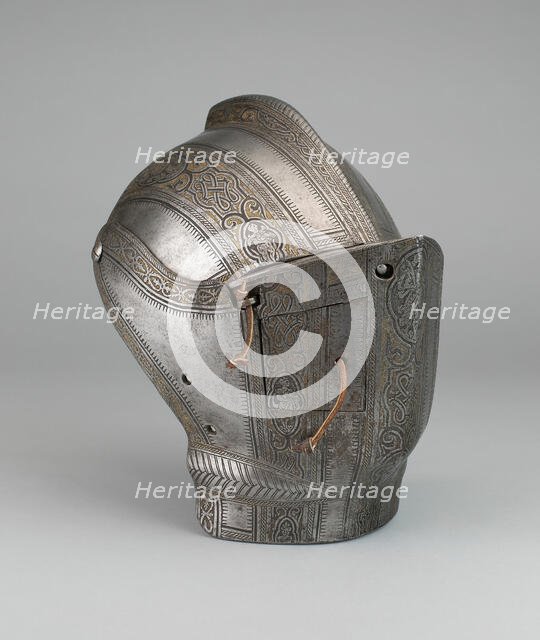 Portions of a Jousting Helmet, Milan, 1570/80. Creator: Unknown.
