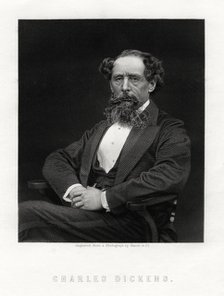 Charles Dickens, English novelist and journalist, 1876. Artist: Unknown