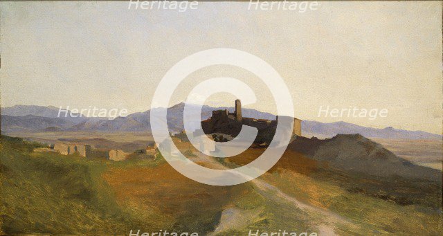 A View of Olevano, early 19th century. Artist: Unknown.