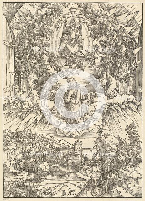 Saint John before God and the Elders, 1498. Creator: Albrecht Durer.