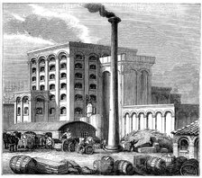 Sugar refinery, Southampton, England, which opened in 1851. Artist: Unknown