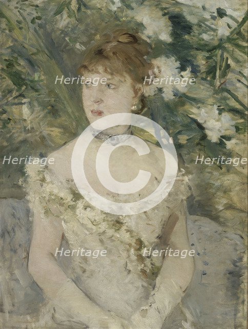 Young Girl in a Ball Gown, 1879. Artist: Morisot, Berthe (1841-1895)