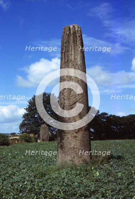 Devils Arrows, Boroughbridge, Yorkshire, 20th century. Artist: CM Dixon.