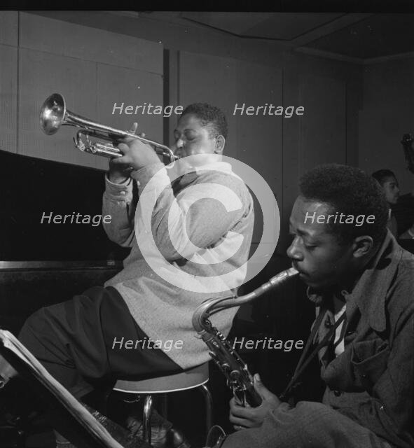 Portrait of Fats Navarro and Charlie Rouse, New York, N.Y., 1946. Creator: William Paul Gottlieb.