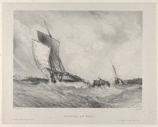 Returning to the Port, 1833. Creator: Eugene Isabey.