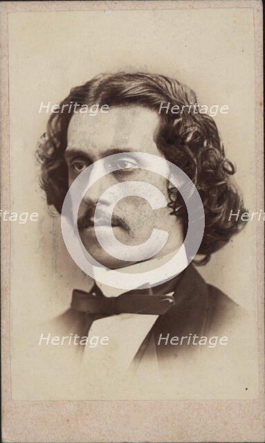 Portrait of the composer Josef Strauss (1827-1870), ca 1860. Creator: Schrank, Ludwig (1828-1905).