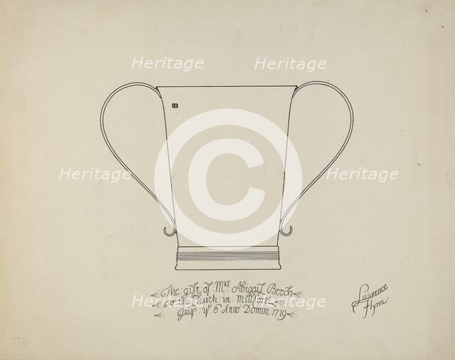 Two Handled Beaker, c. 1939. Creator: Lawrence Flynn.