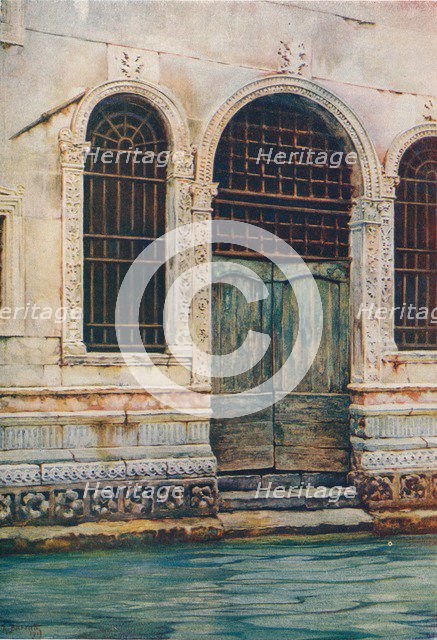 'A Renaissance Doorway, Venice', c1903. Artist: Reginald Barratt.