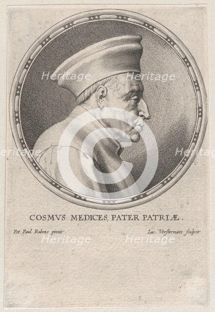 Portrait of Cosimo I de' Medici, 1610-50. Creator: Lucas Vorsterman.