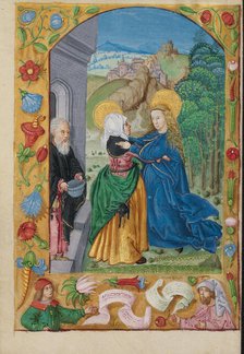 The Visitation; Book of Hours, early 16th century. Creator: Unknown.