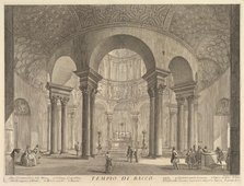 S. Constanza (erroneously callled Temple of Bacchus) (Veduta interna del Sepolcro di S..., ca. 1756. Creator: Giovanni Battista Piranesi.