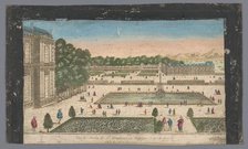 View of the garden of the Royal Palace La Granja de San Ildefonso in the vicinity.., 1700-1799. Creator: Anon.