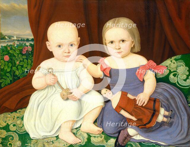 The Herbert Children, 1857. Creator: Lambert Sachs.