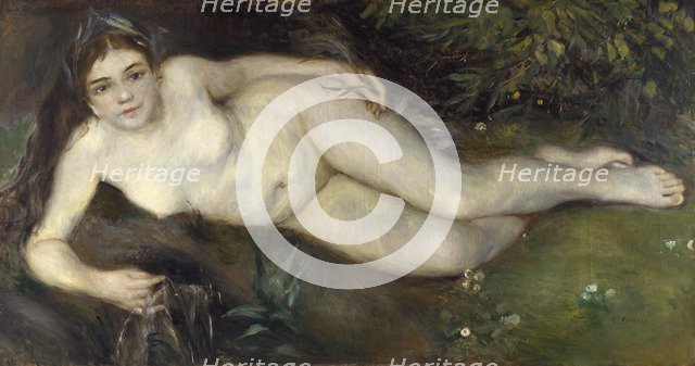 A Nymph by a Stream, 1869-1870. Artist: Renoir, Pierre Auguste (1841-1919)