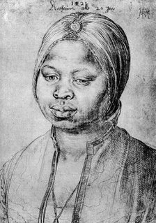 'Catherine, the Mulatta of the Portuguese Bradao', 1521, (1936). Artist: Albrecht Dürer