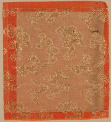 Textile Fragment, 1800s. Creator: Unknown.