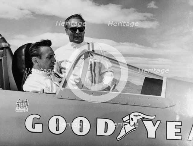 Bobby Tatroe in the cockpit of 'Wingfoot Express II', Bonneville Salt Flats, Utah, USA, c1965. Artist: Unknown