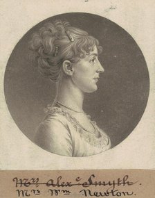 Jane Barr Stuart Newton, 1805. Creator: Charles Balthazar Julien Févret de Saint-Mémin.