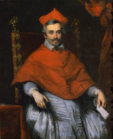 Portrait of Cardinal Federico Corner (1579-1653), 1632-1633. Creator: Strozzi, Bernardo (1581-1644).