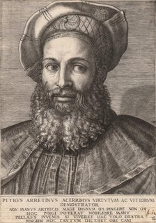 Portrait of Pietro Aretino, ca. 1517-20. Creator: Marcantonio Raimondi.