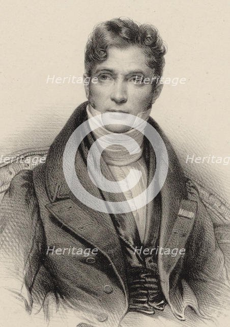 Portrait of the conductor and composer Gaspare Spontini (1774-1851), ca 1844. Creator: Anonymous.