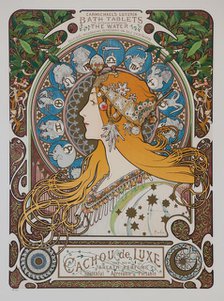 Zodiaque (Zodiac), 1896. Creator: Mucha, Alfons Marie (1860-1939).