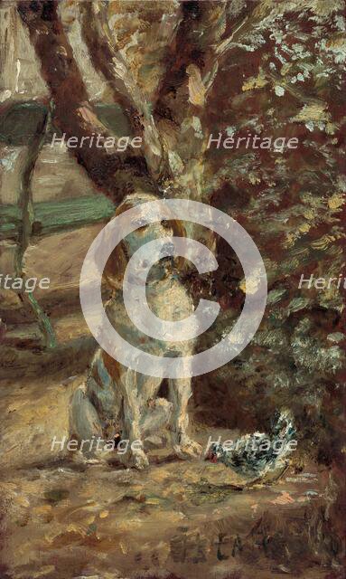 The Artist's Dog Flèche, c. 1881. Creator: Henri de Toulouse-Lautrec.