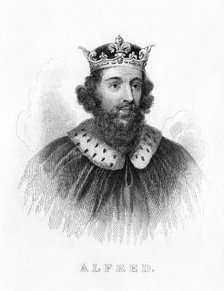 Alfred the Great, (19th century). Artist: Unknown