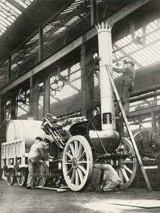'Building the "Rocket" - in 1935', 1935. Creator: Unknown.