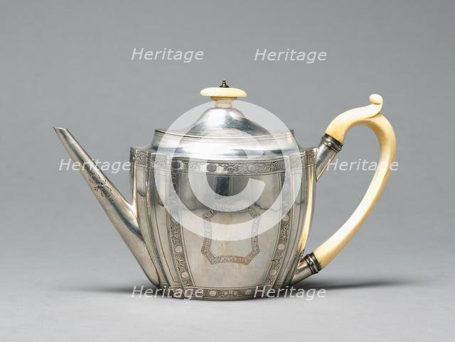 Teapot, 1795. Creator: George Smith (British), firm of ; Thomas Hayter (British), firm of.