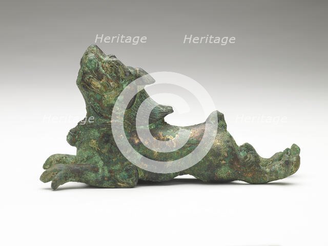 Fitting in the form of a leaping lion, Tang dynasty, 618-907. Creator: Unknown.