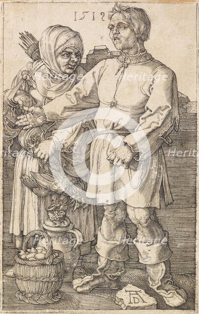 The Peasant and His Wife at Market, 1519. Creator: Dürer, Albrecht (1471-1528).