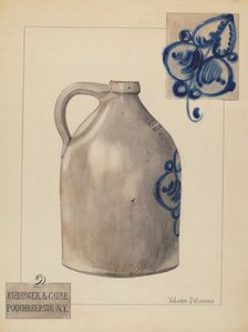 Jug, c. 1937. Creator: Yolande Delasser.