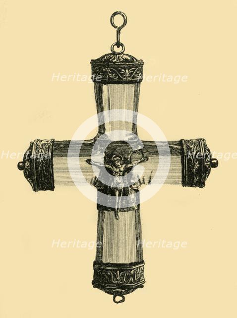Crystal crucifix, c1550, (1881). Creator: Frederick Albert Slocombe.
