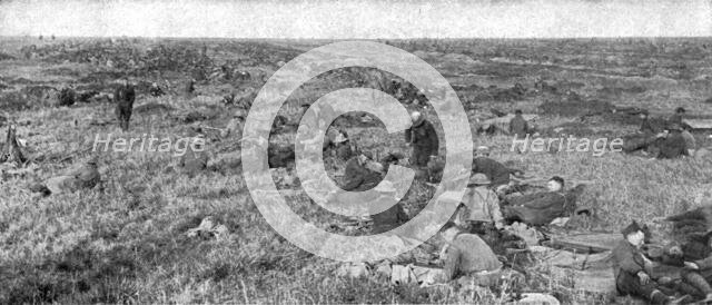 ''Les Americains dans le Saillant de Saint-Mihiel; Jour de victoire; infanterie americaine..., 1918. Creator: Unknown.