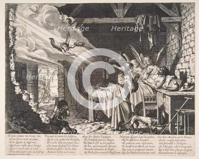 The Death of Lazarus, 1620-76. Creator: Abraham Bosse.