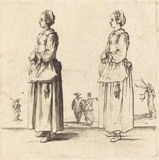 Peasant Woman, in Profile, Facing Left, 1617 and 1621. Creator: Jacques Callot.