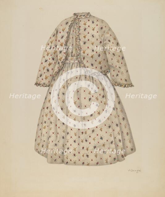 Dress, c. 1941. Creator: Virginia Berge.