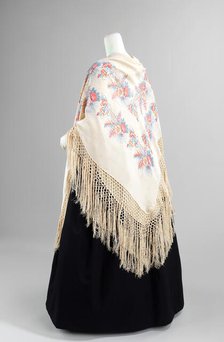 Shawl, probably French, 1840-49. Creator: Unknown.